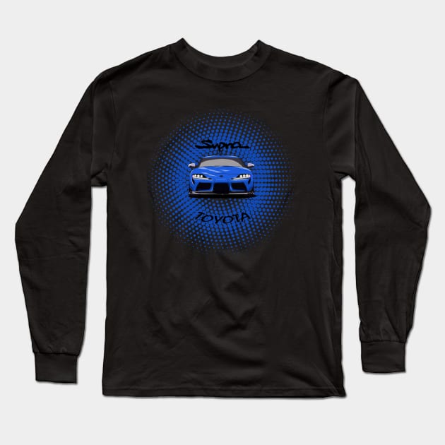 Toyota GR Supra, Supra MK5, JDM Car Long Sleeve T-Shirt by T-JD